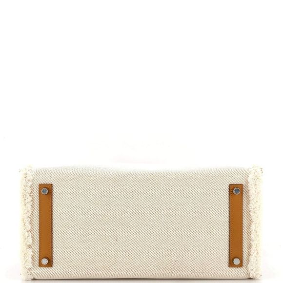 Hermes Fray Fray Birkin Bag Toile and Swift 35 Neutral - Picture 5 of 8
